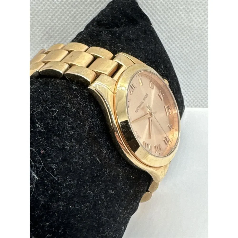 Michael Kors Mini Slim Sunway MK3457 Women's Rose Gold Analog Dial Watch JNA848